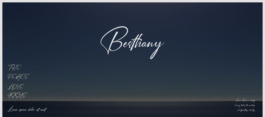 Besthany Font