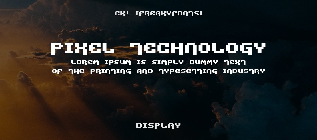 Pixel Technology Font Family