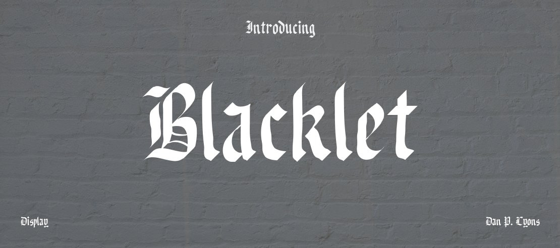 Blacklet Font