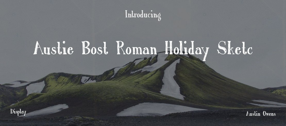 Austie Bost Roman Holiday Sketc Font
