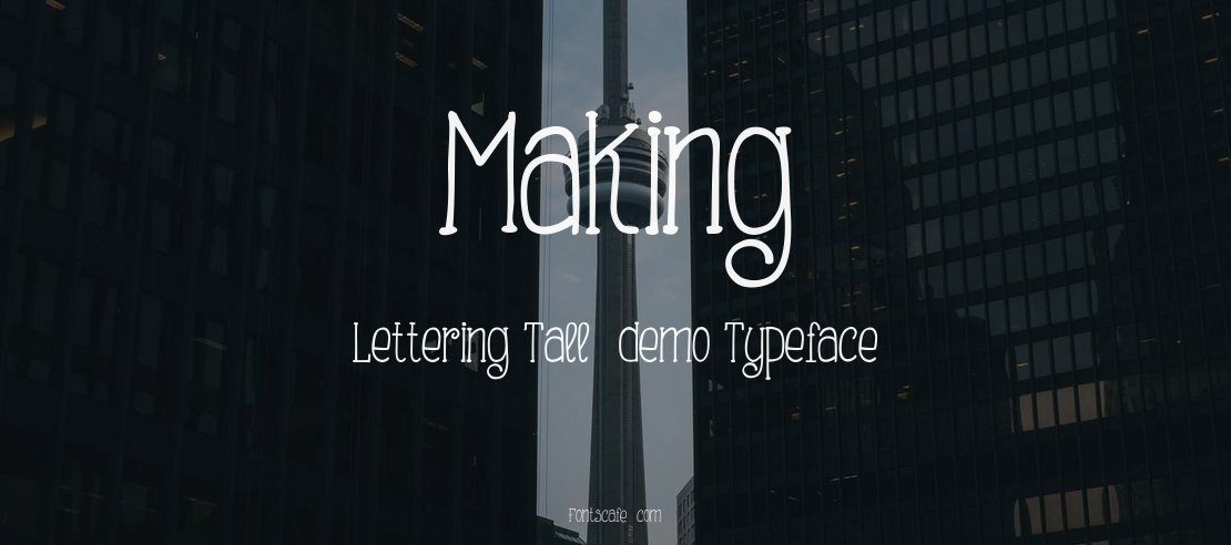 Making Lettering Tall_demo Font