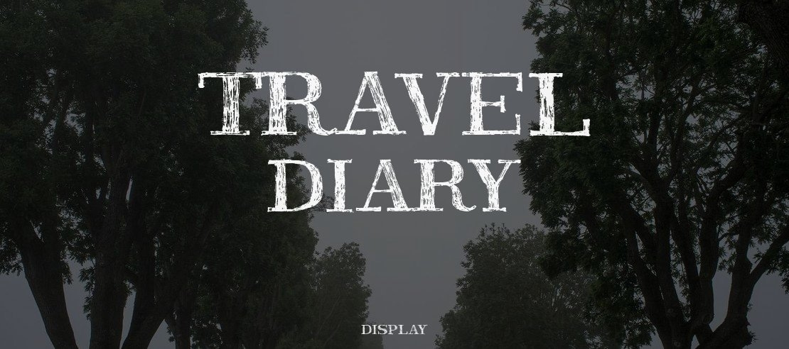 Travel Diary Font