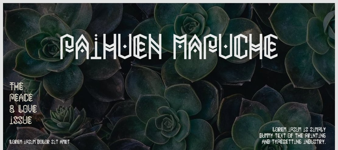 Paihuen Mapuche Font