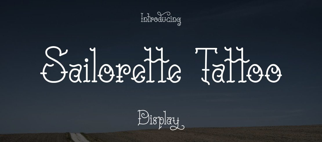 Sailorette Tattoo Font