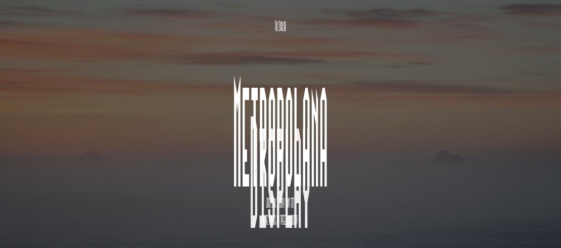 Metropolana Font