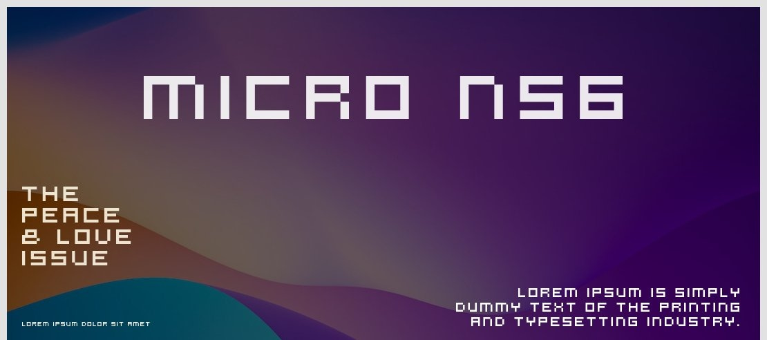 Micro N56 Font