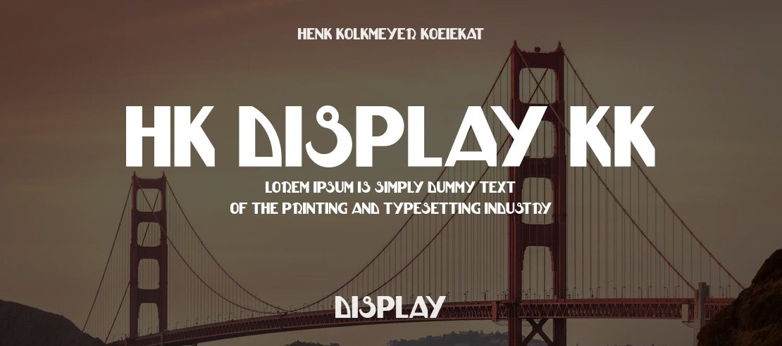 HK DISPLAY KK Font