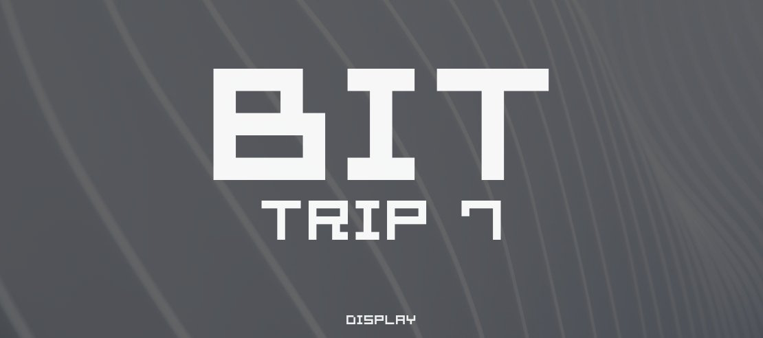 Bit Trip 7 Font