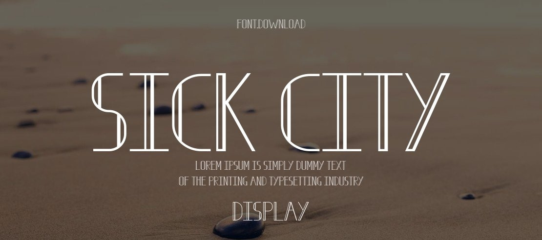 Sick City Font