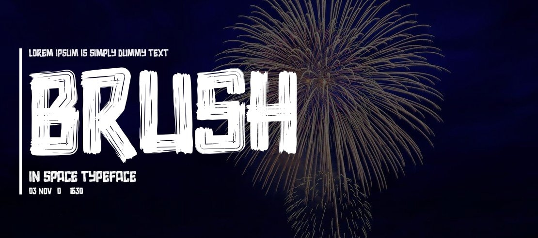 brush in space Font