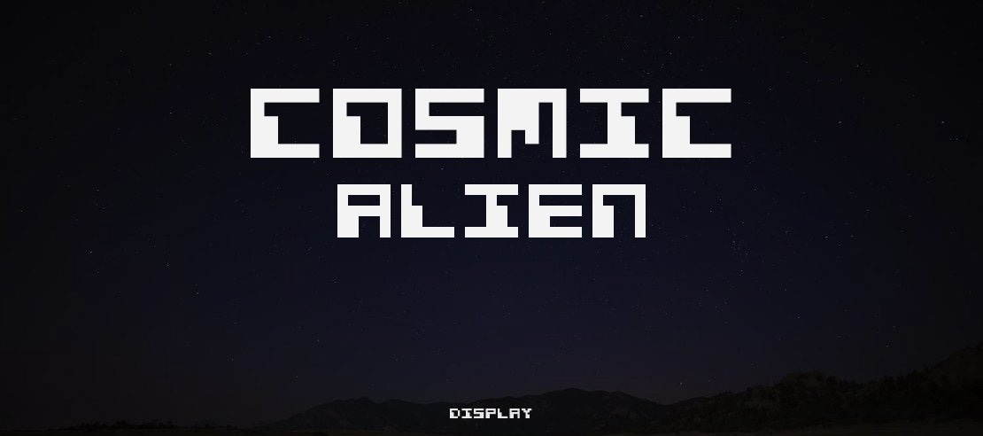 Cosmic Alien Font