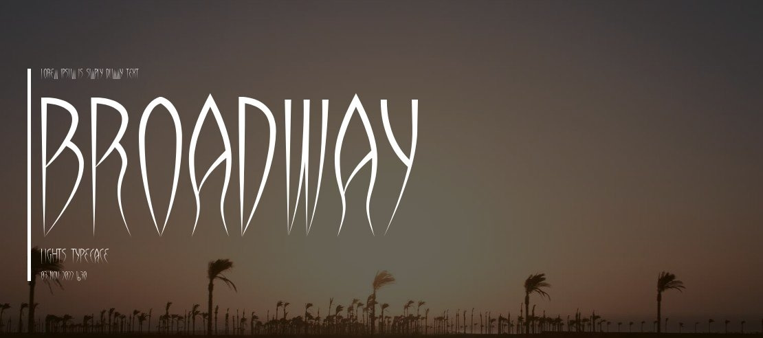 Broadway lights Font