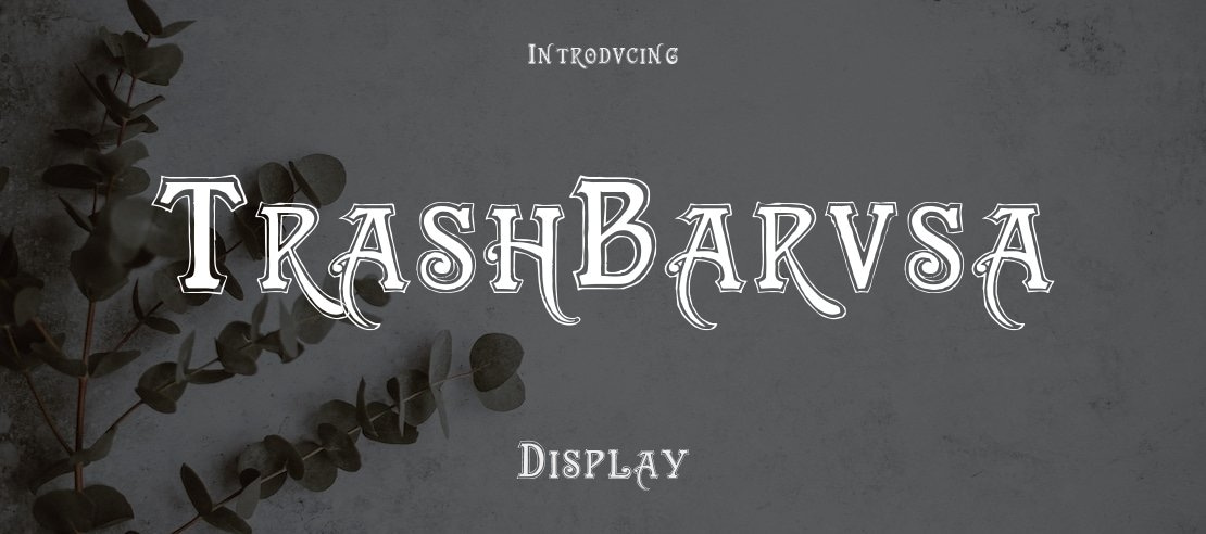 TrashBarusa Font