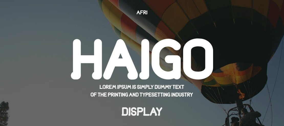 Haigo Font Family