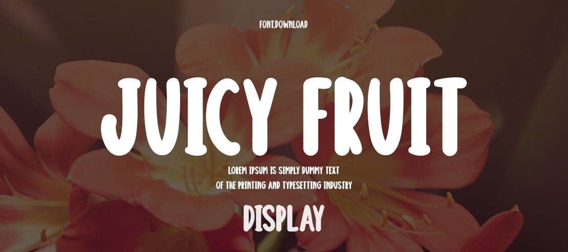 Juicy Fruit Font