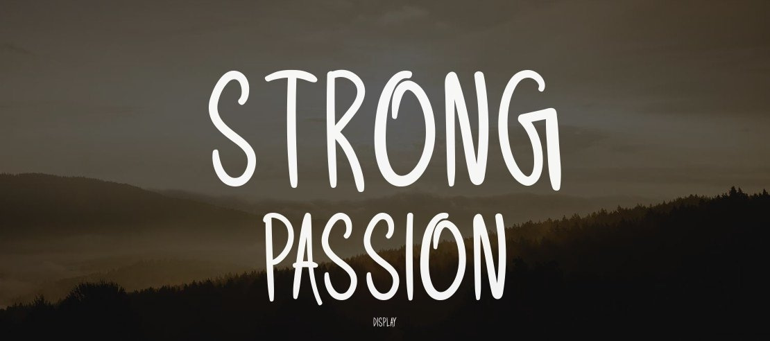 Strong Passion Font