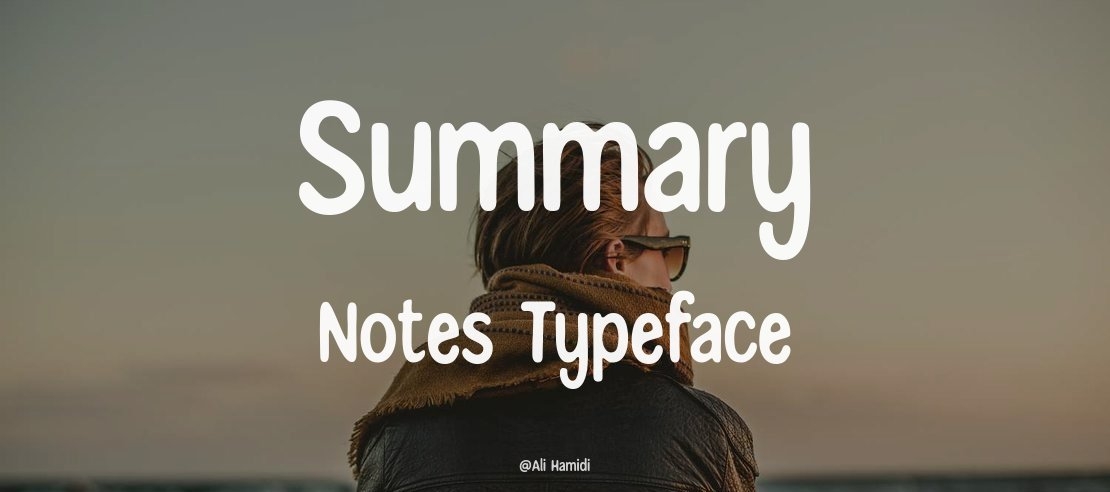 Summary Notes Font