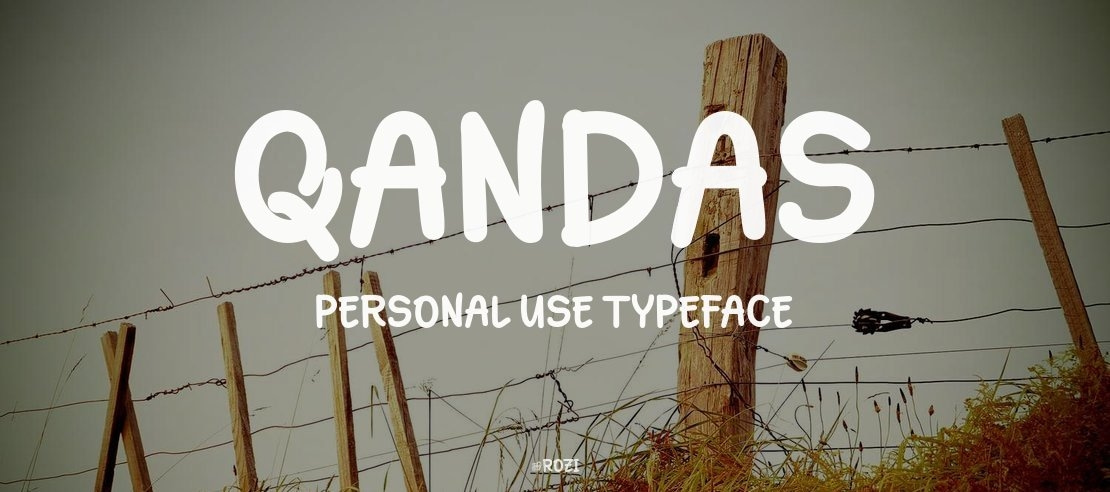 Qandas Personal use Font Family