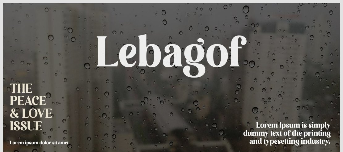 Lebagof Font