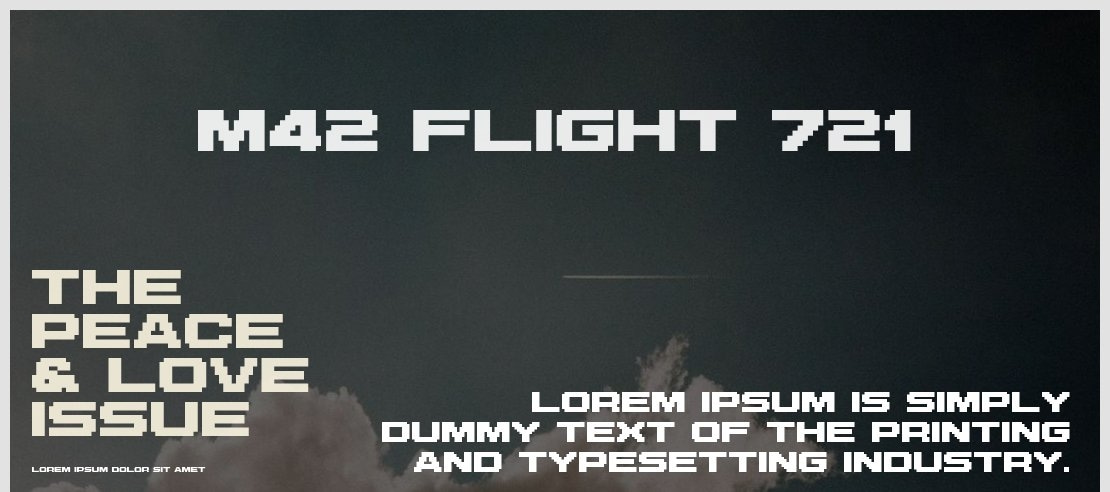 M42 Flight 721 Font