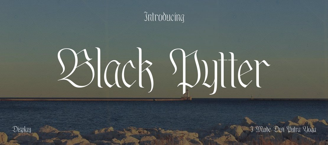 Black Pytter Font
