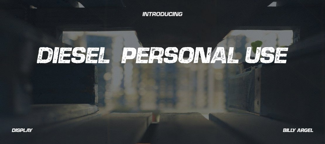 DIESEL  PERSONAL USE Font