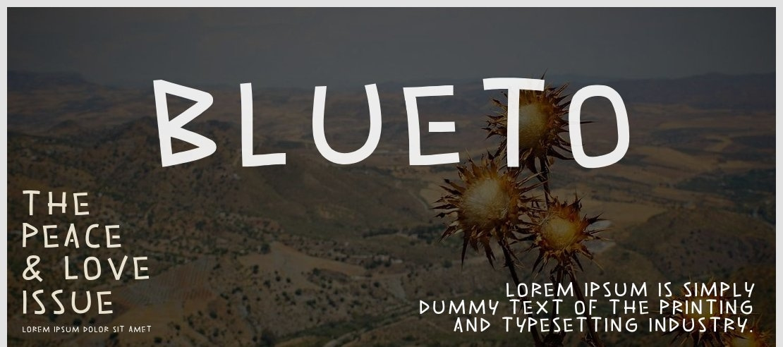 Blueto Font