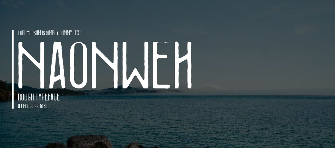 Naonweh Rough Font