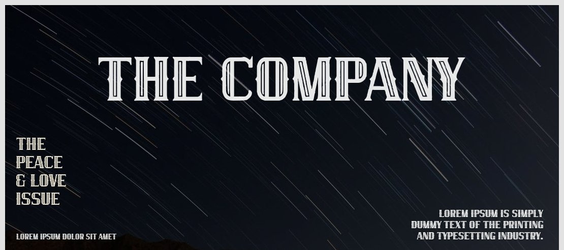 The Company Font