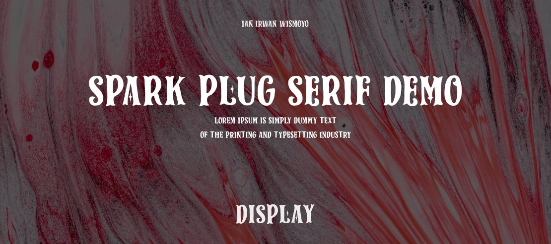 Spark Plug Serif DEMO Font