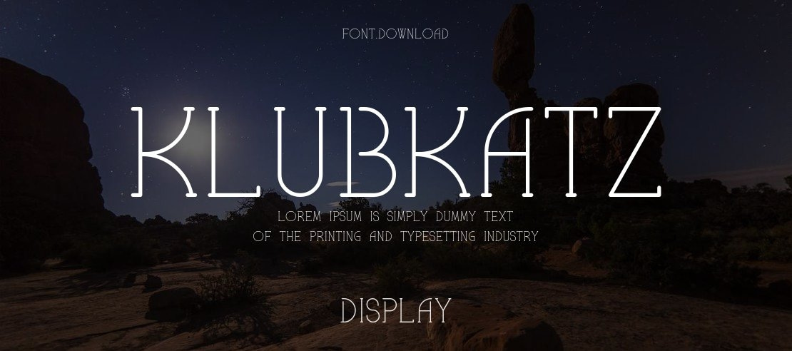 KlubKatz Font