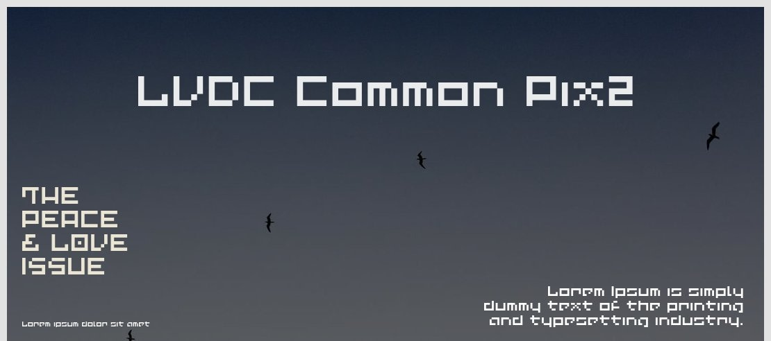 LVDC Common Pix2 Font