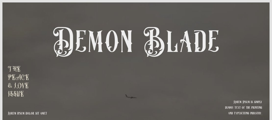 Demon Blade Font