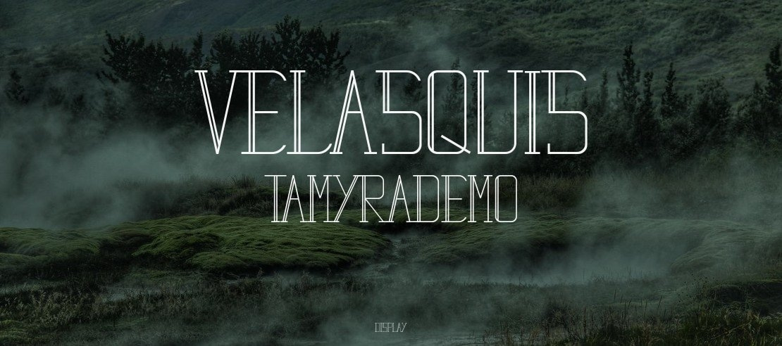 Velasquis TamyraDemo Font