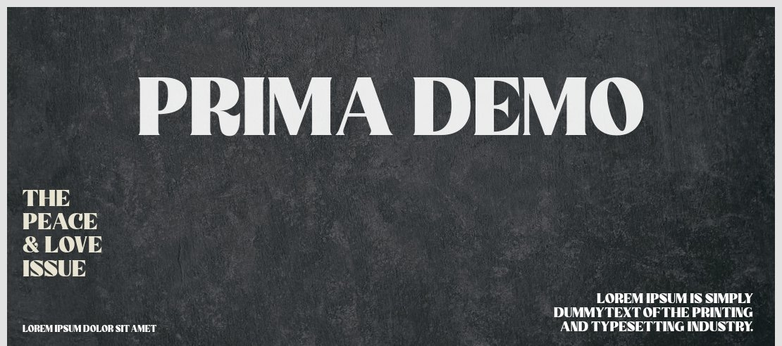 Prima DEMO Font