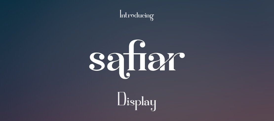 Safiar Font