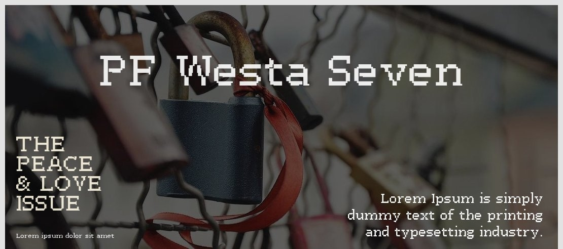 PF Westa Seven Font Family