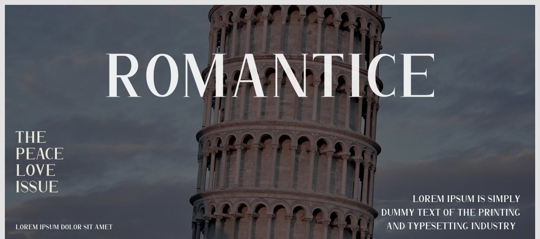 ROMANTICE Font