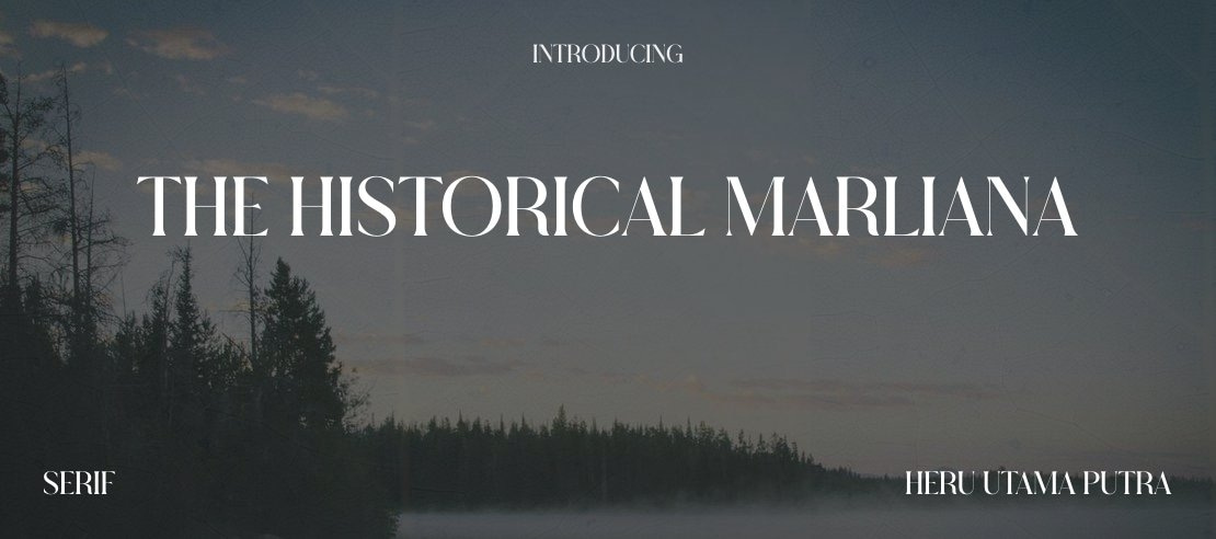 THE HISTORICAL MARLIANA Font