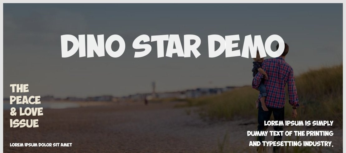 DINO STAR DEMO Font