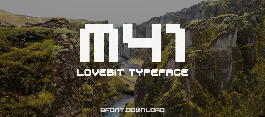 M41 Lovebit Font