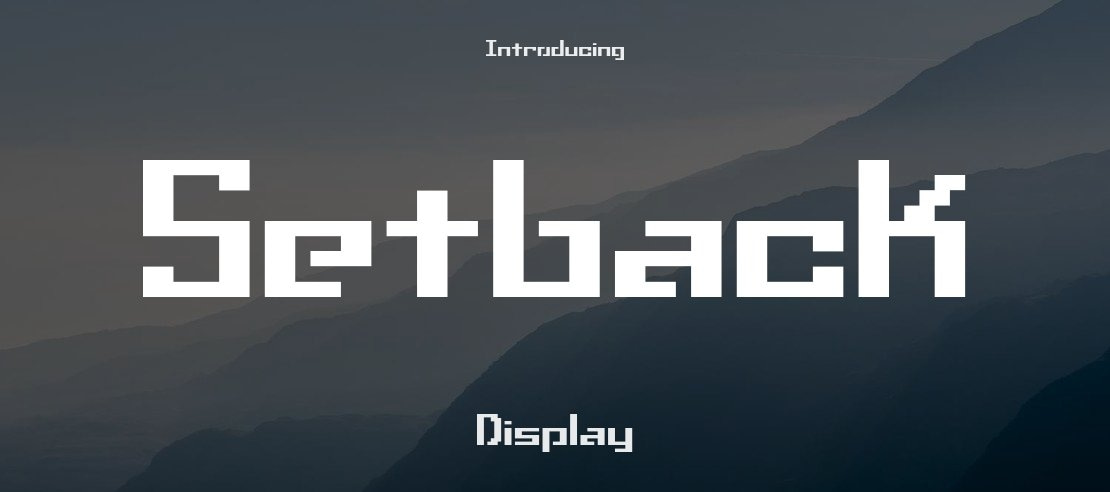 Setback Font