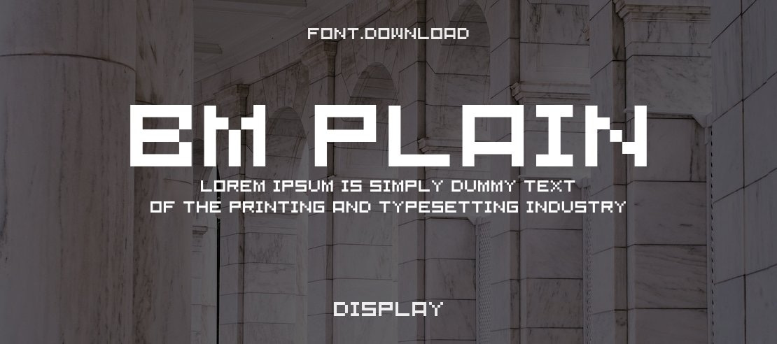 BM Plain Font