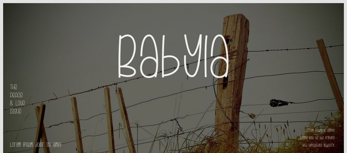 Babyla Font