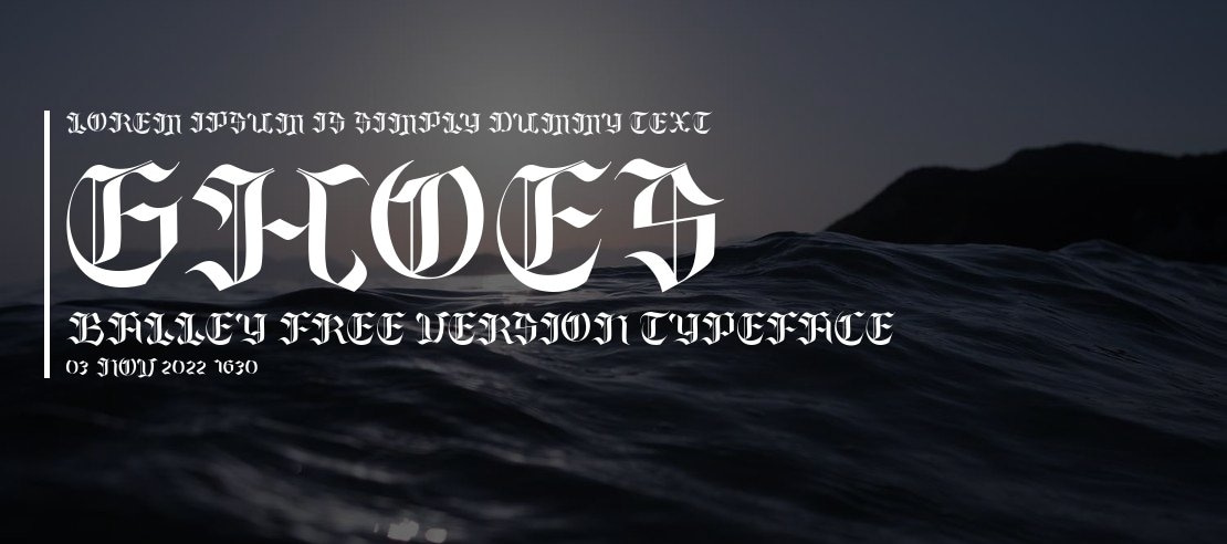 Ghoes Balley free version Font