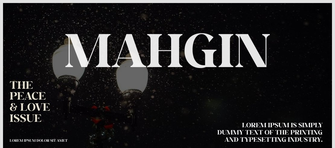 Mahgin Font