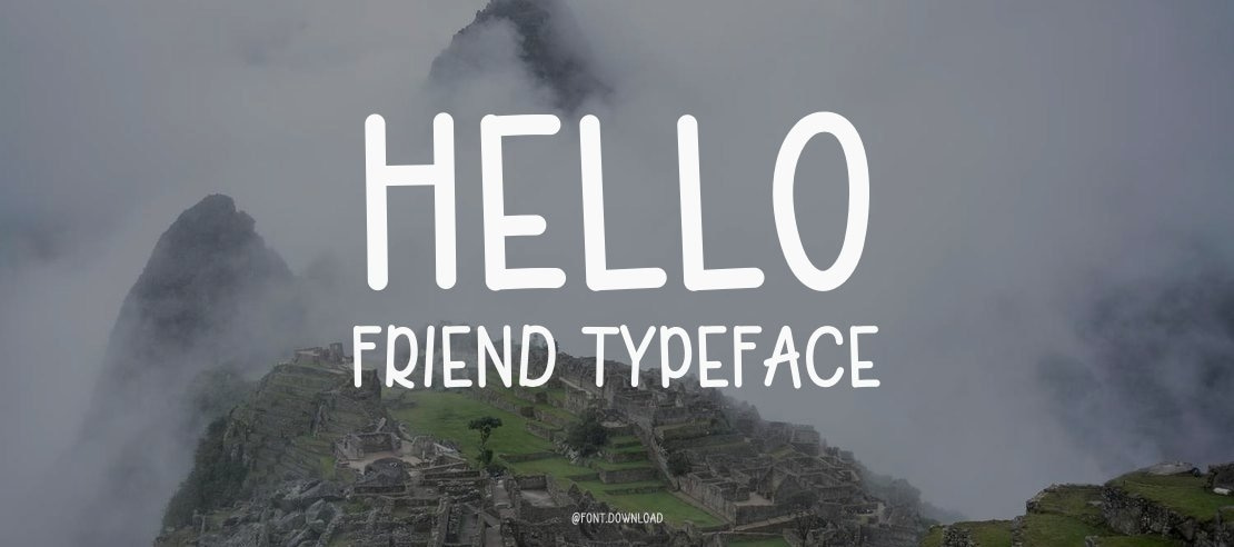 HELLO FRIEND Font