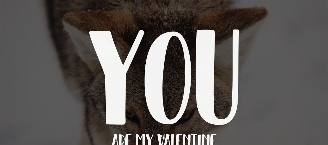 YOU ARE MY VALENTINE Font