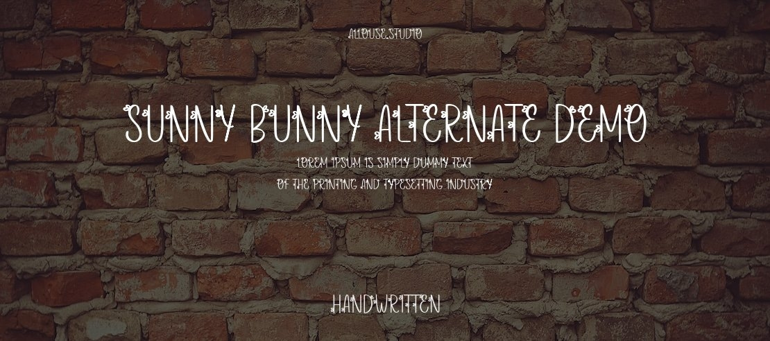 Sunny Bunny Alternate Demo Font Family