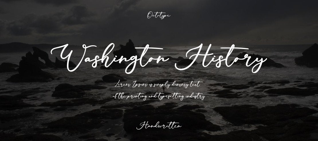 Washington History Font